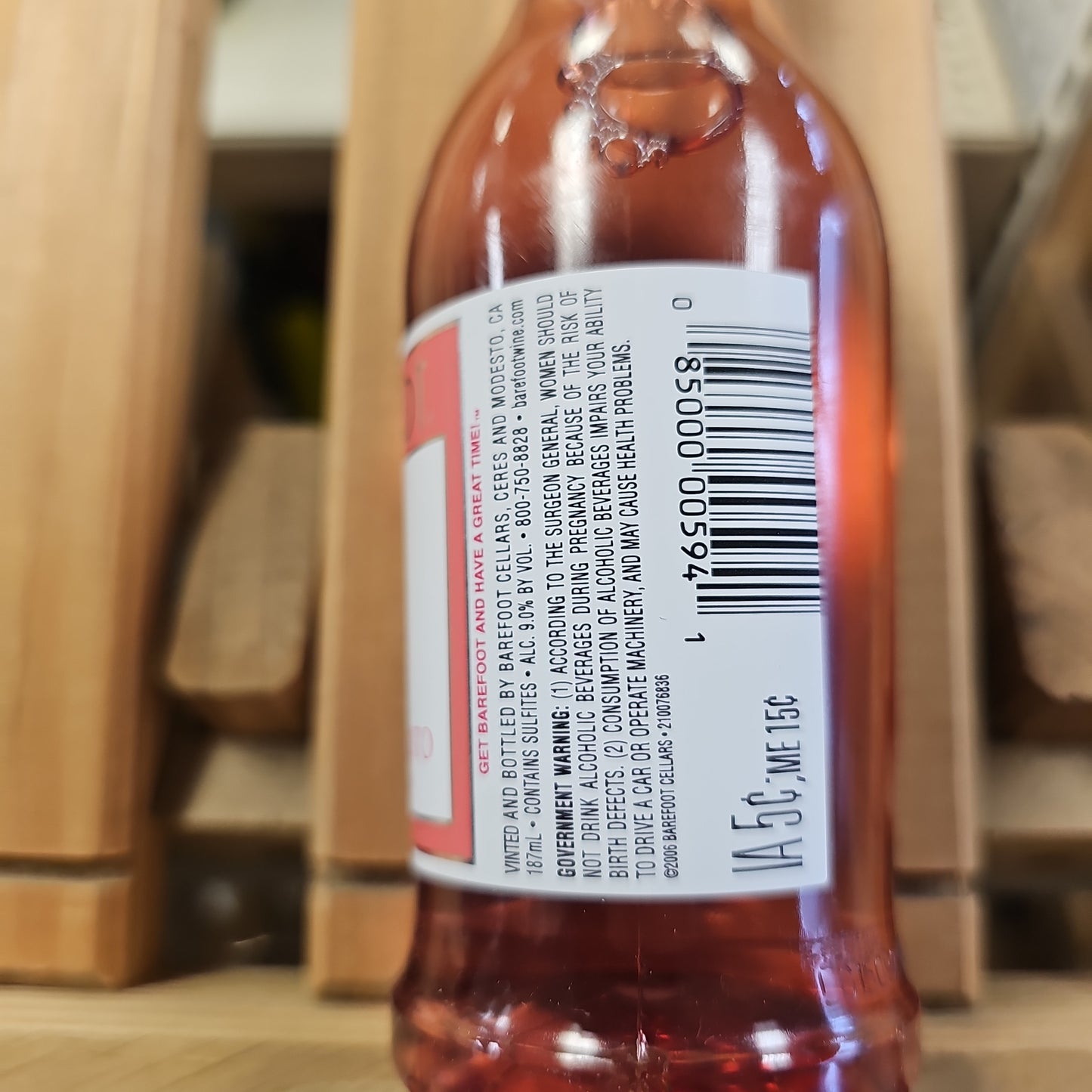 Barefoot Pink Moscato 187ml