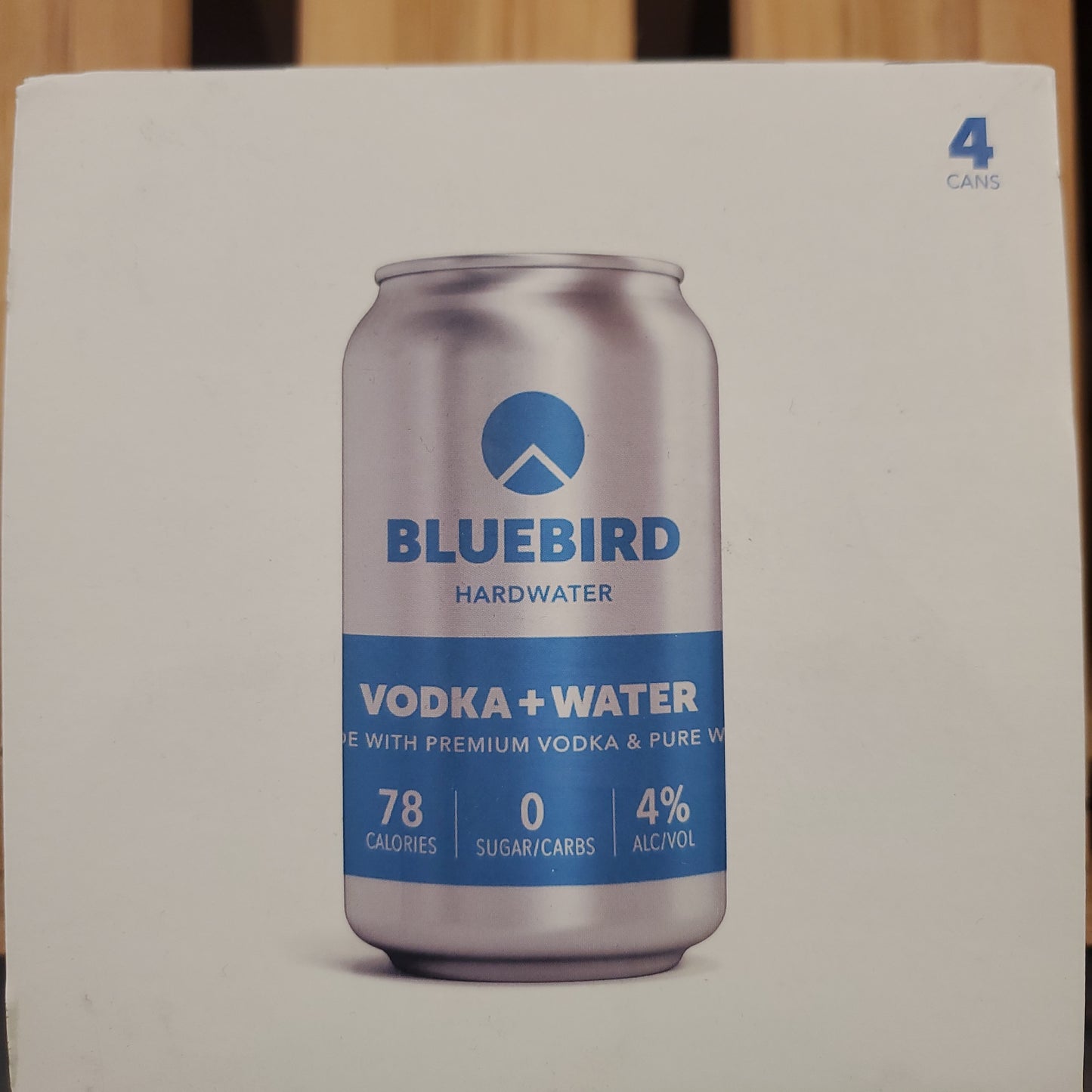 BlueBird Hard Water Vodak+Water 4pack