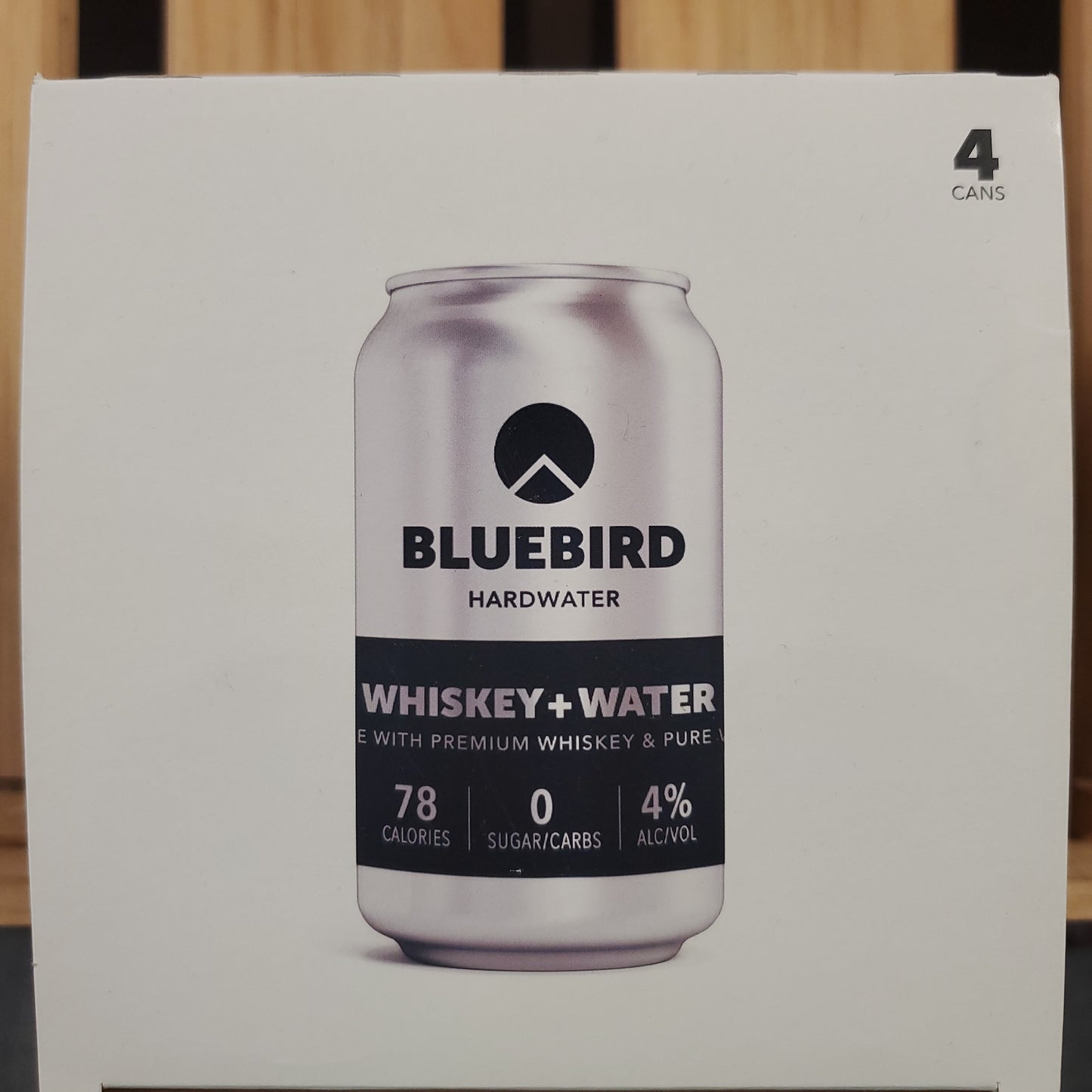 BlueBird Hard Water Whiskey+Water 4pack