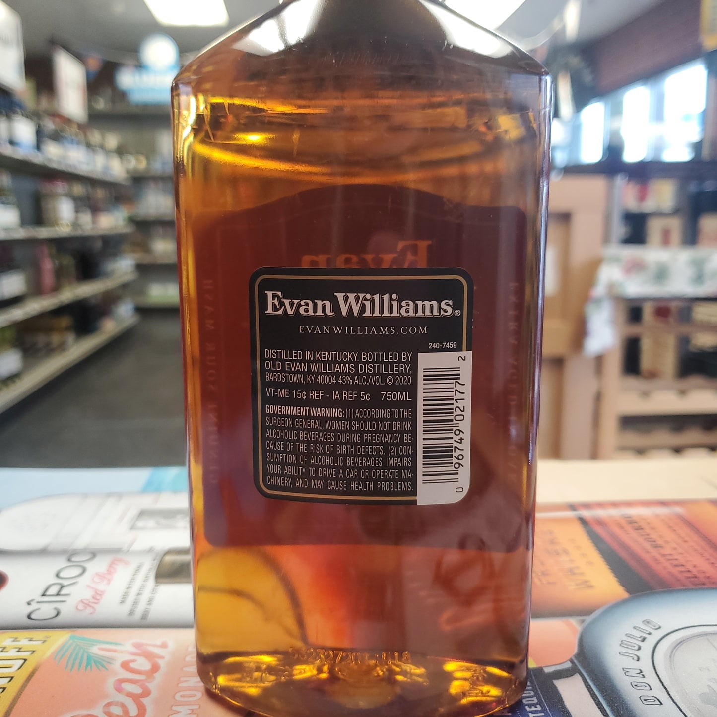 Evan Williams Black Label Bourbon 750ml PET