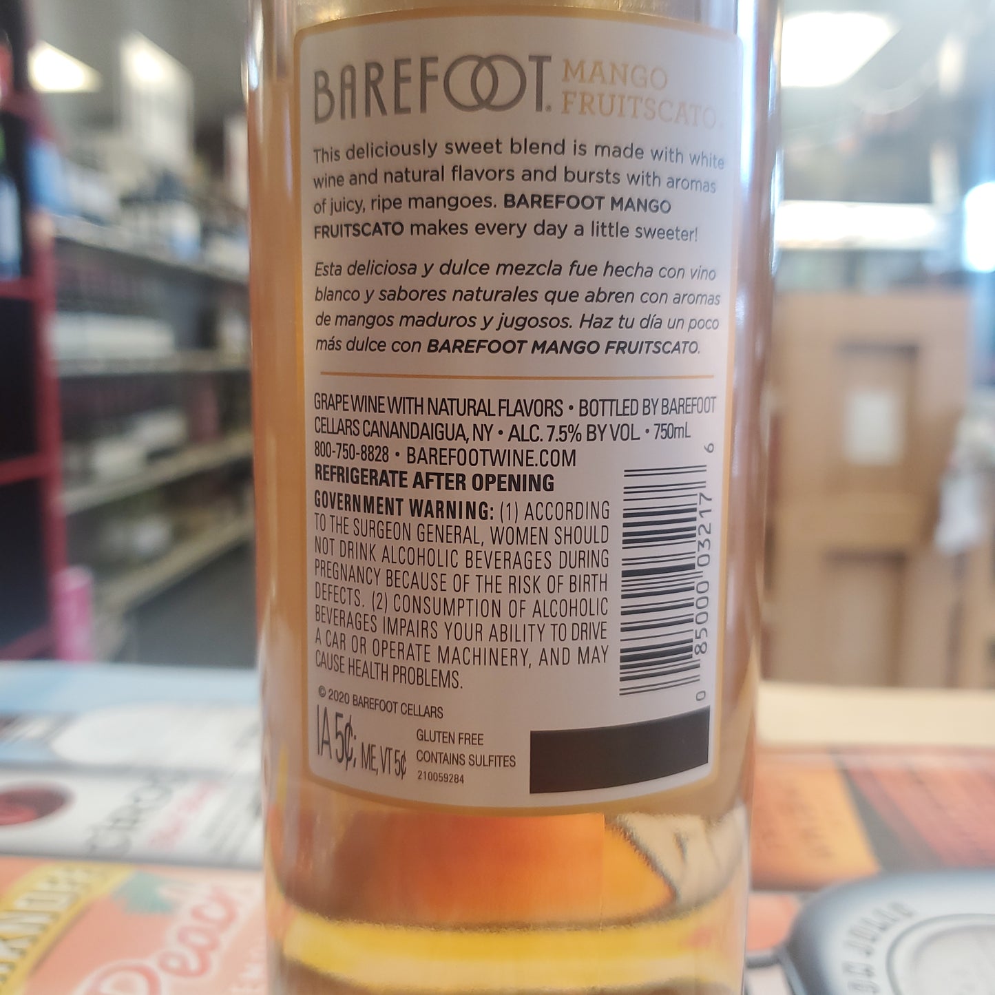 Barefoot Fruitscato Mango 750ml