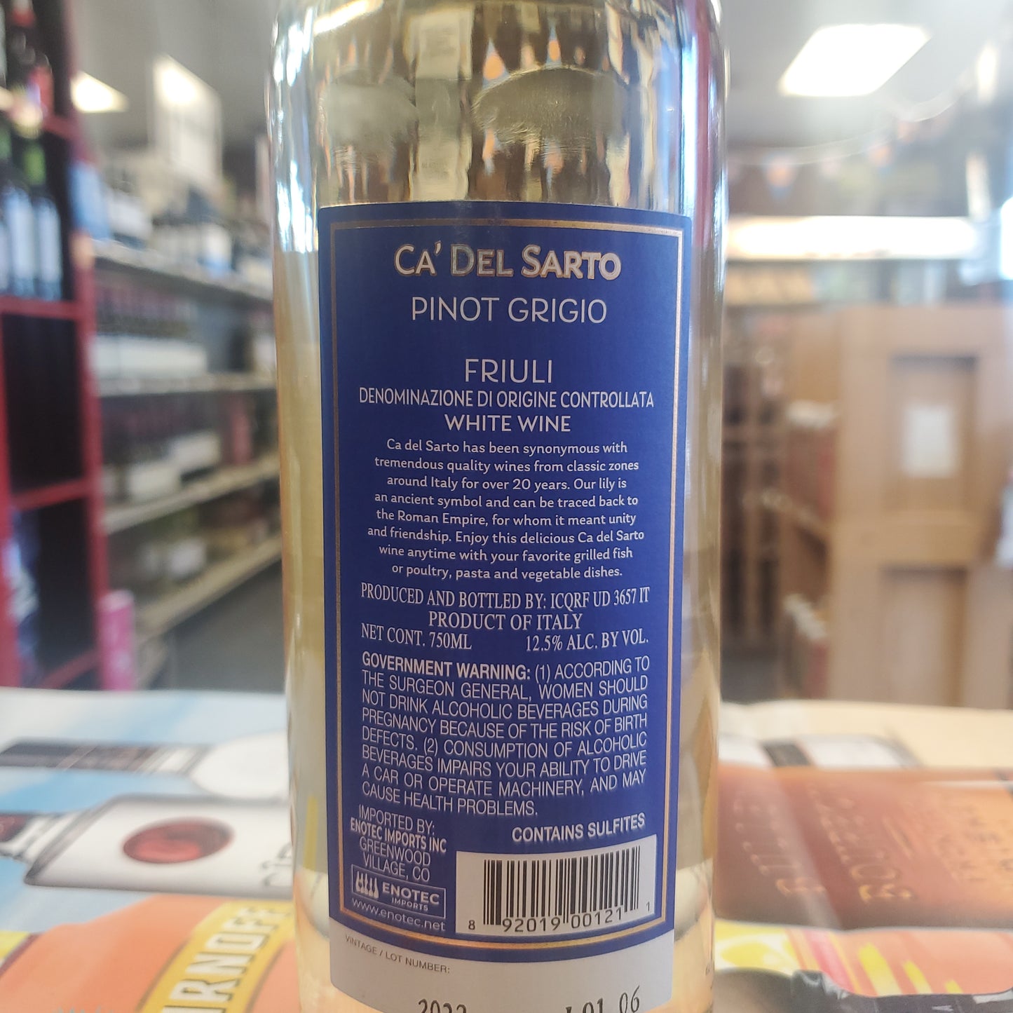 Ca'Del Sarto Pinot Grigio 750ml