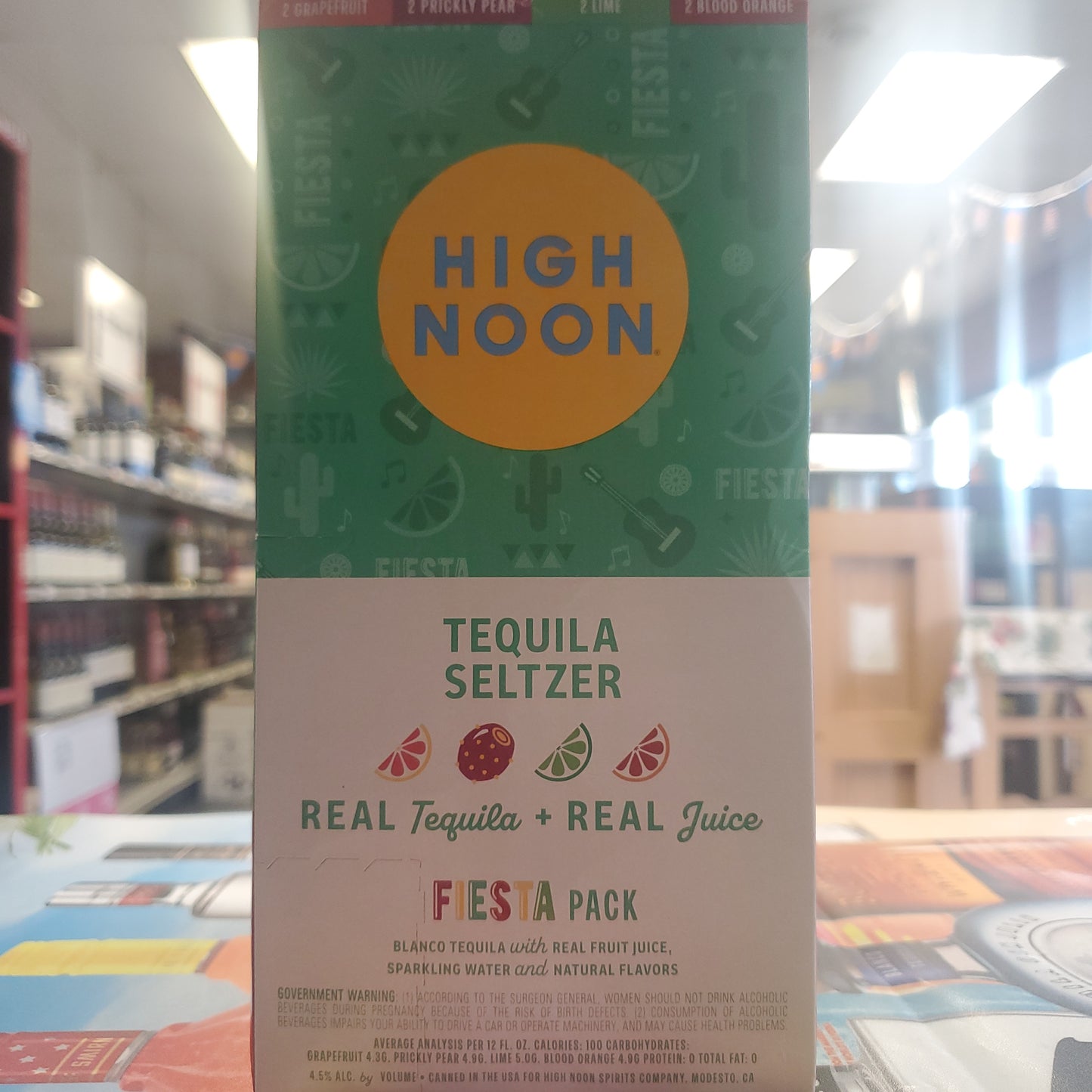 High Noon Tequila Seltzer Fiesta 355ml Can 8 Pack