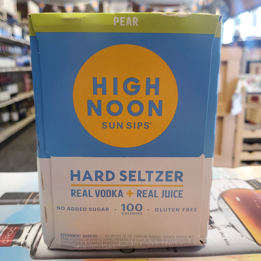 High Noon Hard Seltzer Pear 355ml Can 4 Pack