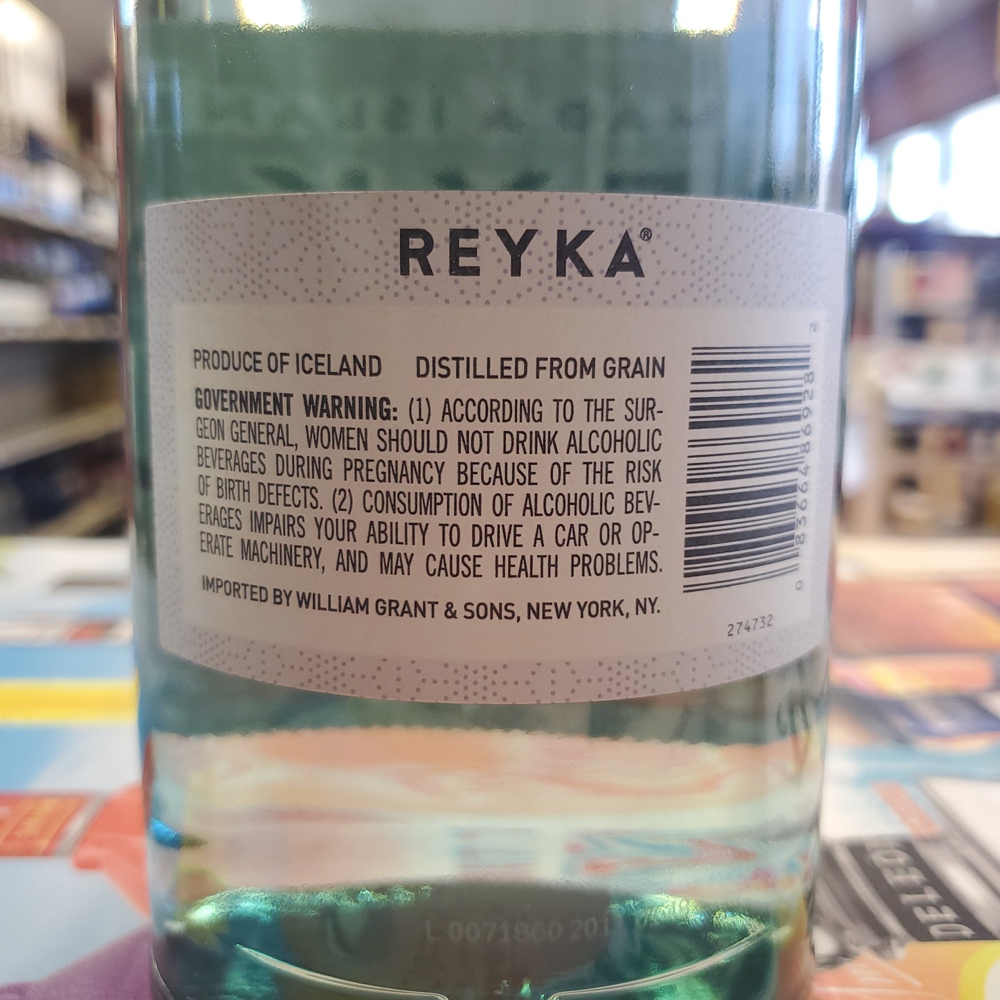 Reyka Hand Crafted Icelandic Vodka 1l