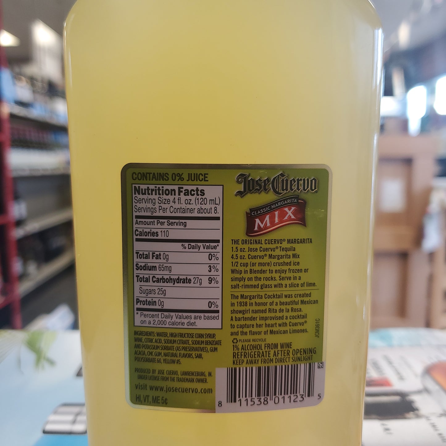 Jose Cuervo Margarita Mix 1L