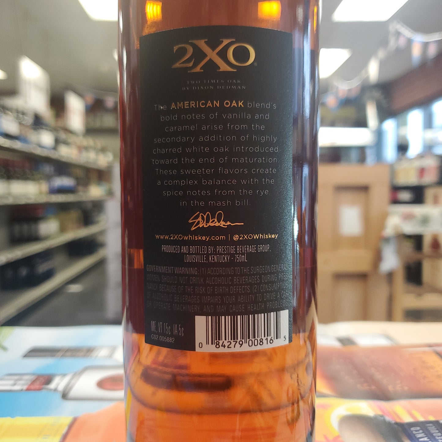 2XO American Oak Kentucky Straight Bourbon Whiskey 750ml