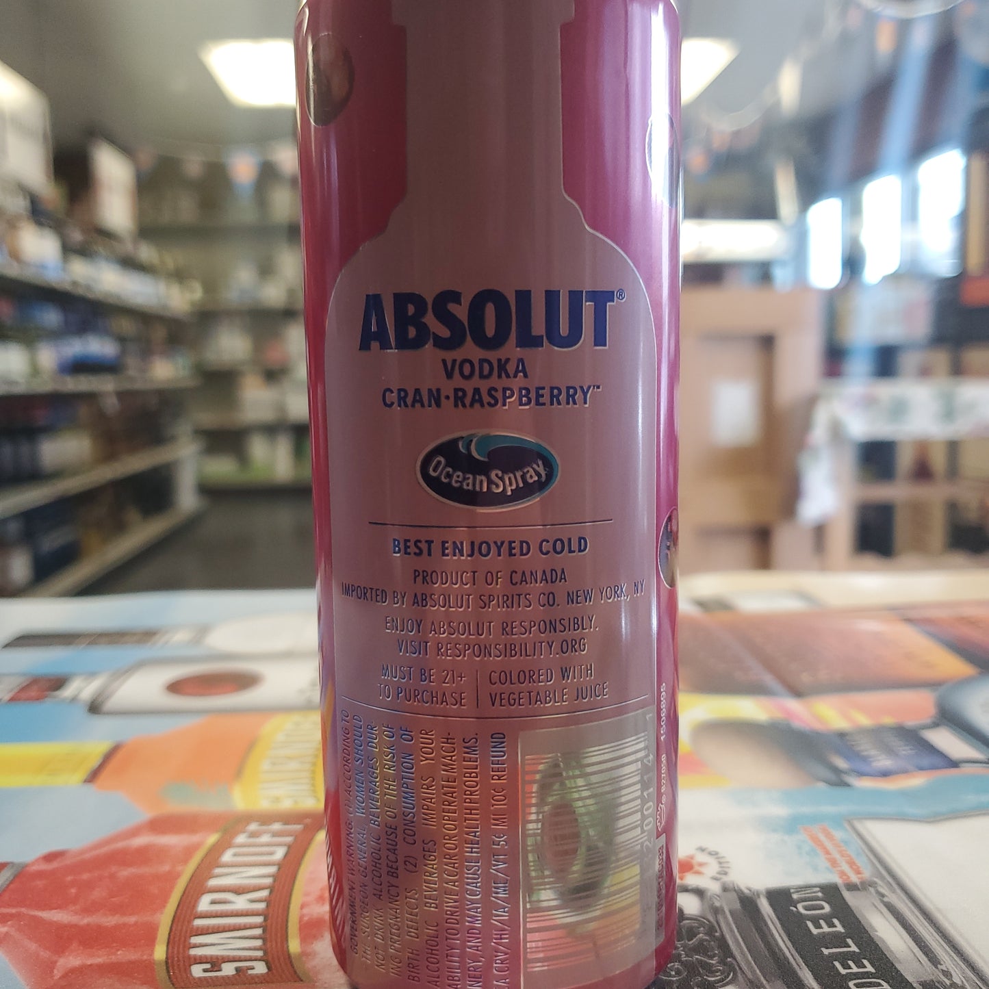 Absolut Vodka Cocktail Cran-Raspberry 355ml