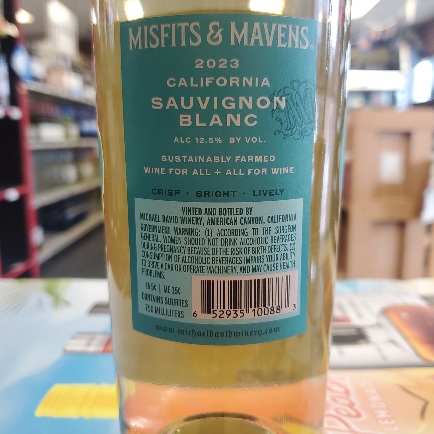 Misfits & Mavens Sauvignon Blanc by Michael David 750ml