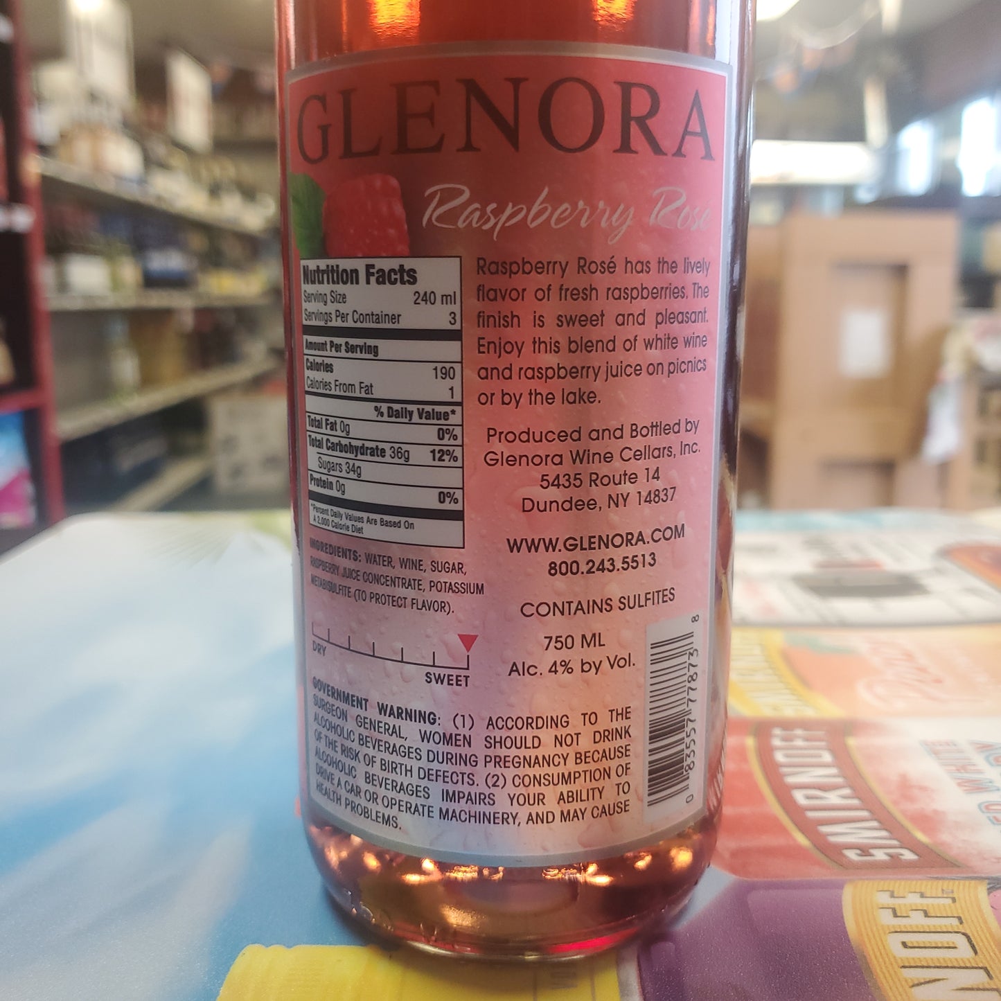 Glenora Raspberry Rose 750ml