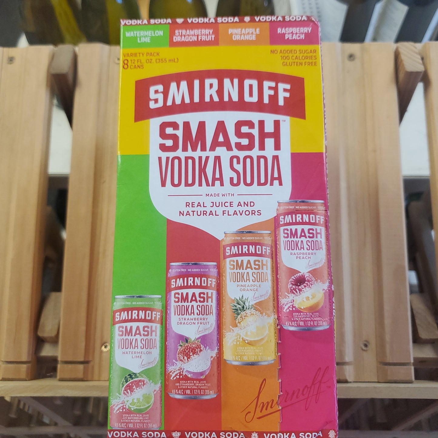 Smirnoff Smash Vodka Soda 355ml Can 8 Pack