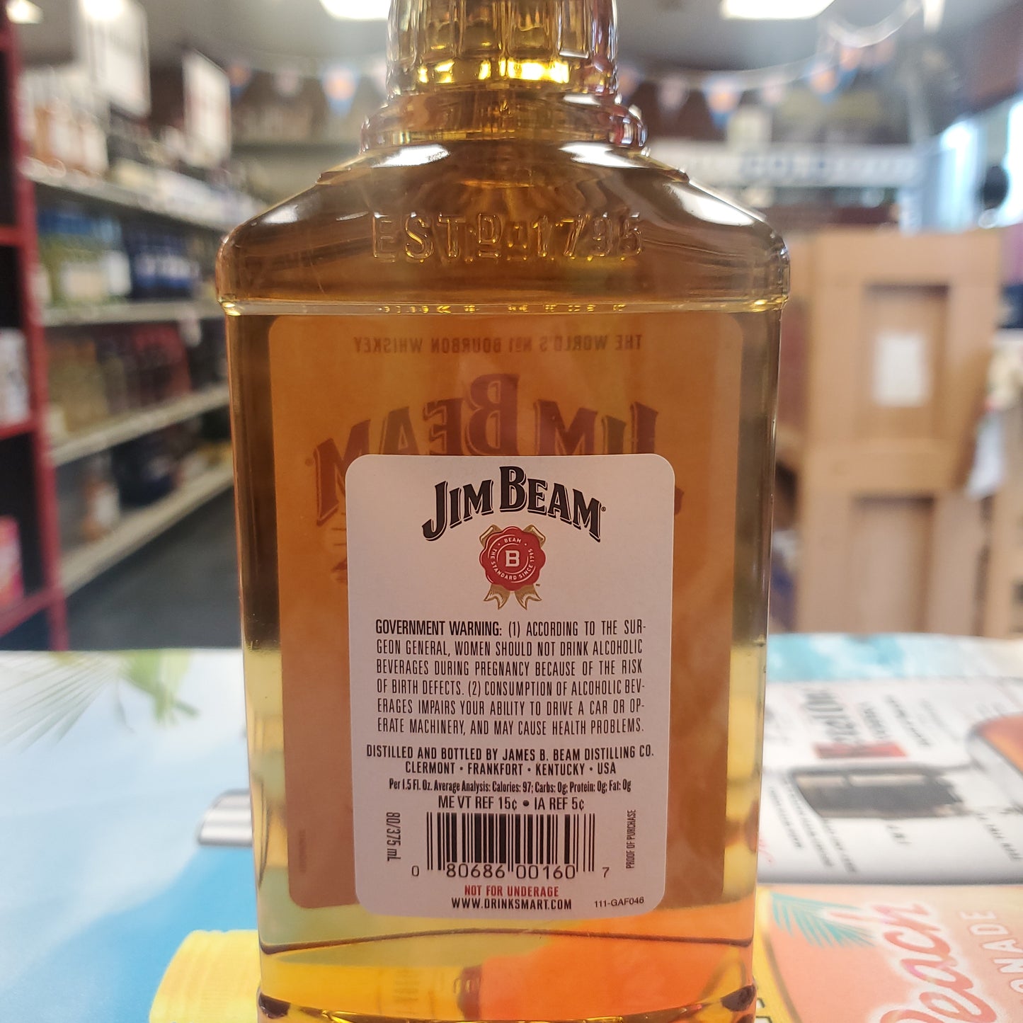 Jim Beam Bourbon 375ml (PET)