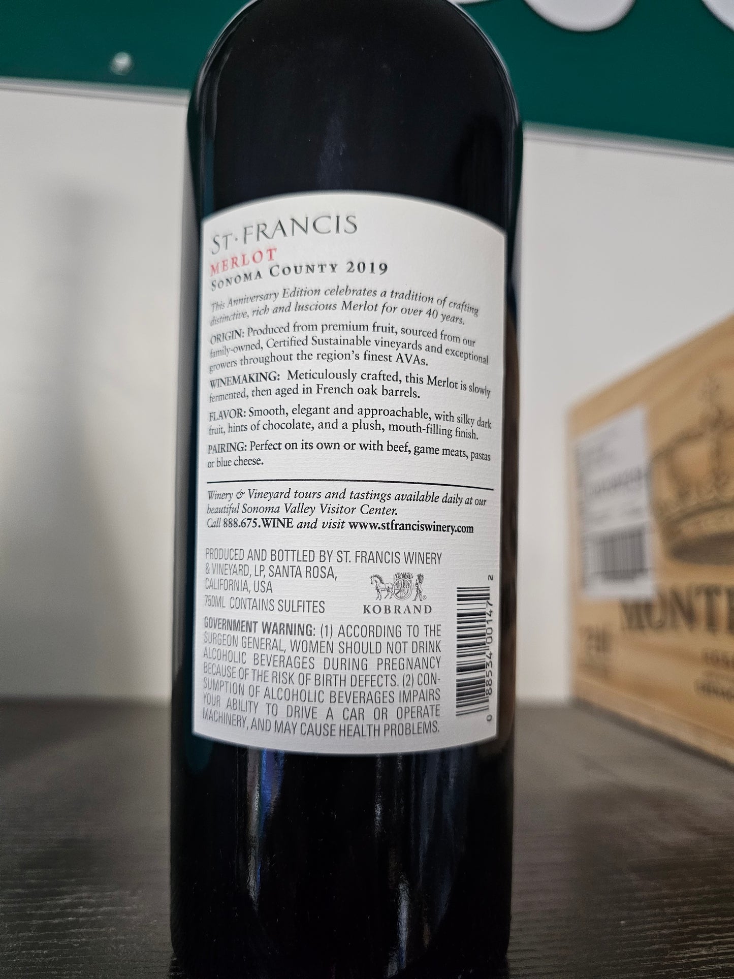 St. Francis Merlot 750ml 2019