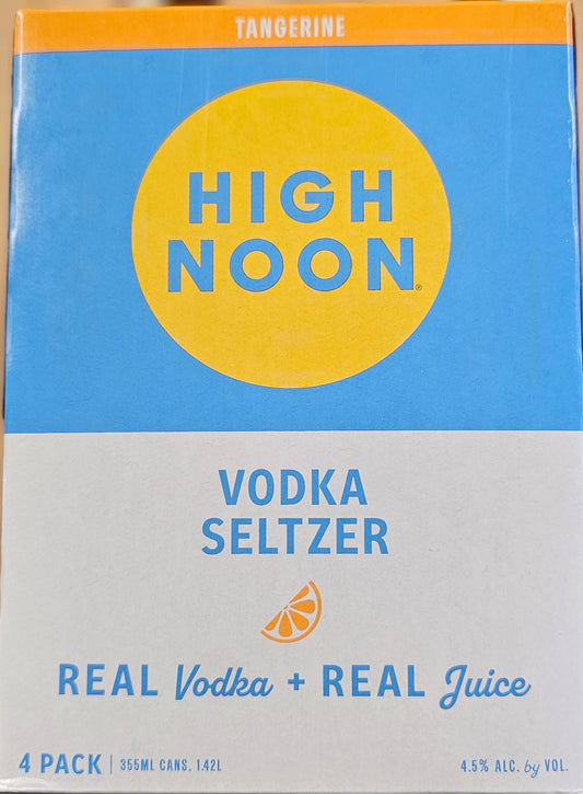 High Noon Hard Seltzer Tangerine 355ml Can 4 Pack