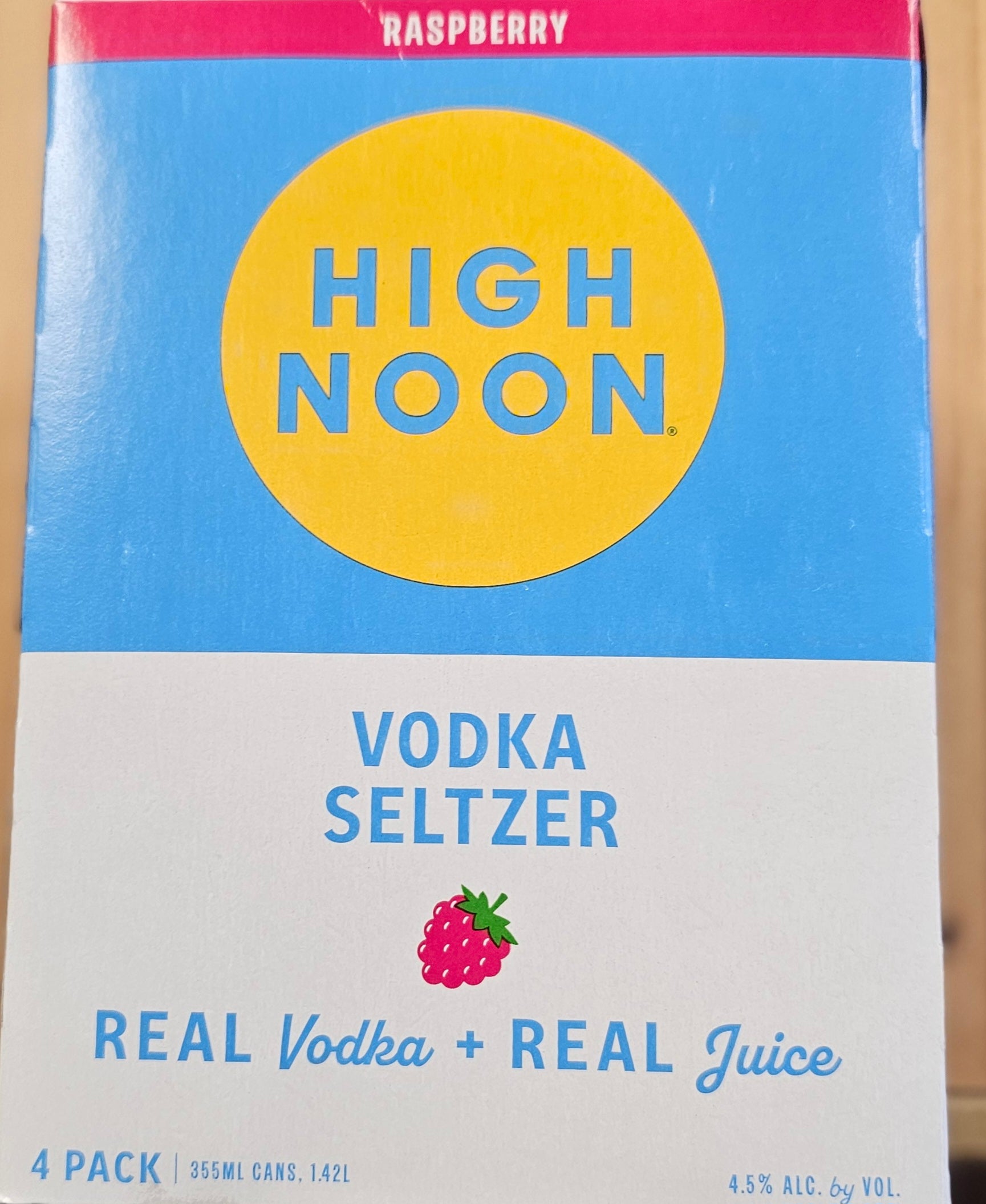 High Noon Raspberry Tea High Noon Hard Seltzer Raspberry 355ml Can 4 Pack – Top Shelf Liquor Ithaca