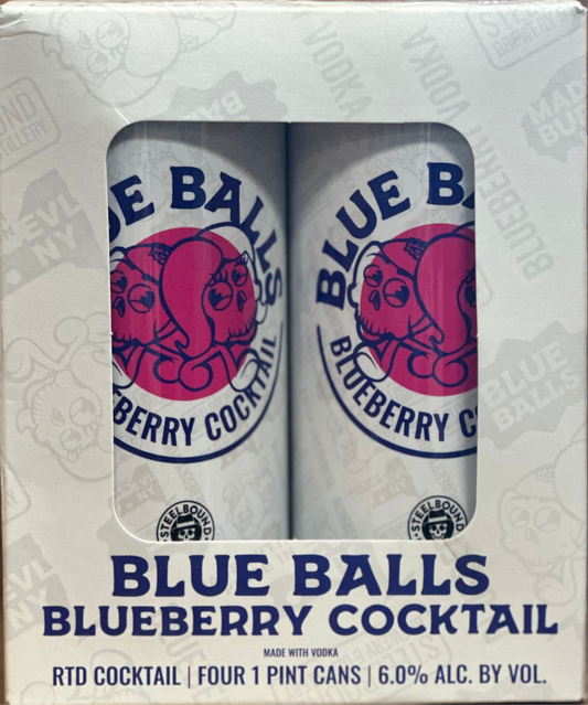 Blue Balls Blueberry Cocktail 1 Pint 4 pack