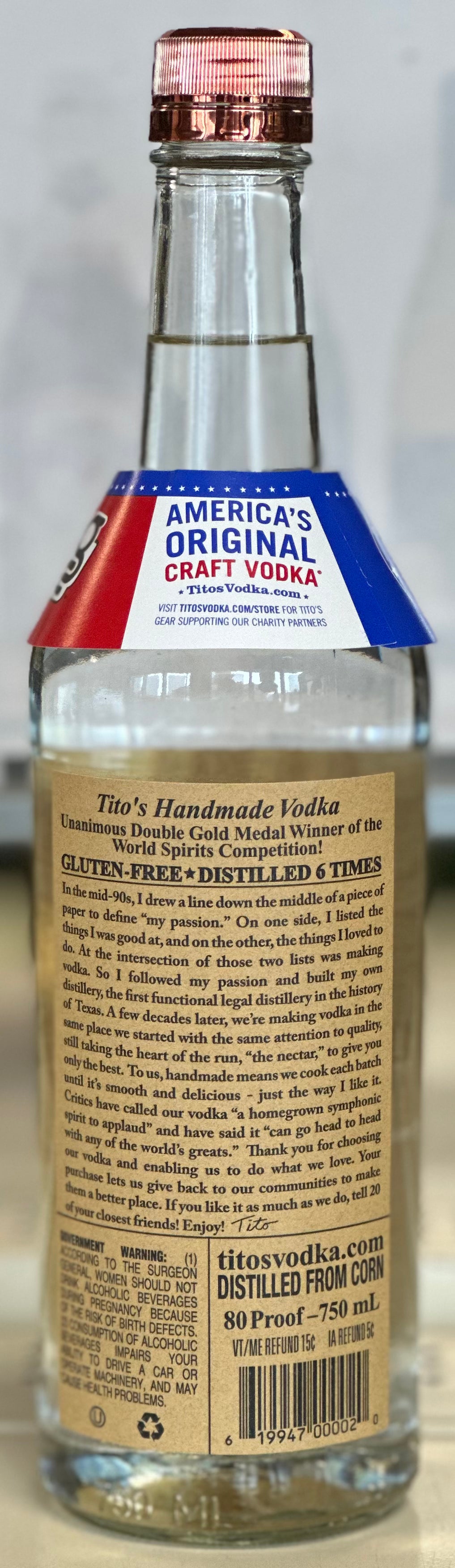 Tito's Vodka 750ml