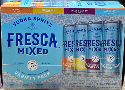 Fresca Mixed Vodka Spritz Variety Pack 8 12 oz cans