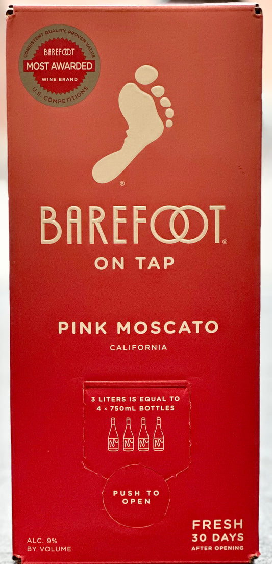 Barefoot Pink Moscato 3L Box