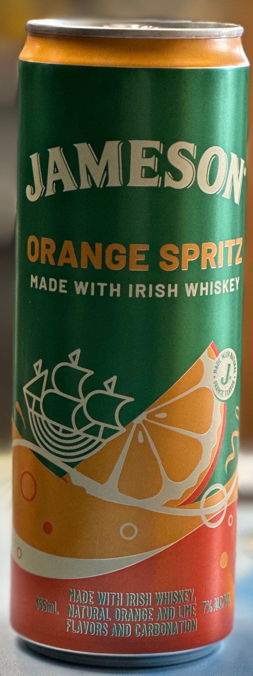 Jameson Orange Spritz Made From Irish Whiskey 355ml Can