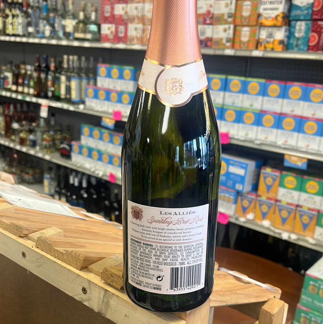 Les Allies Sparkling Brut Rose 750ml