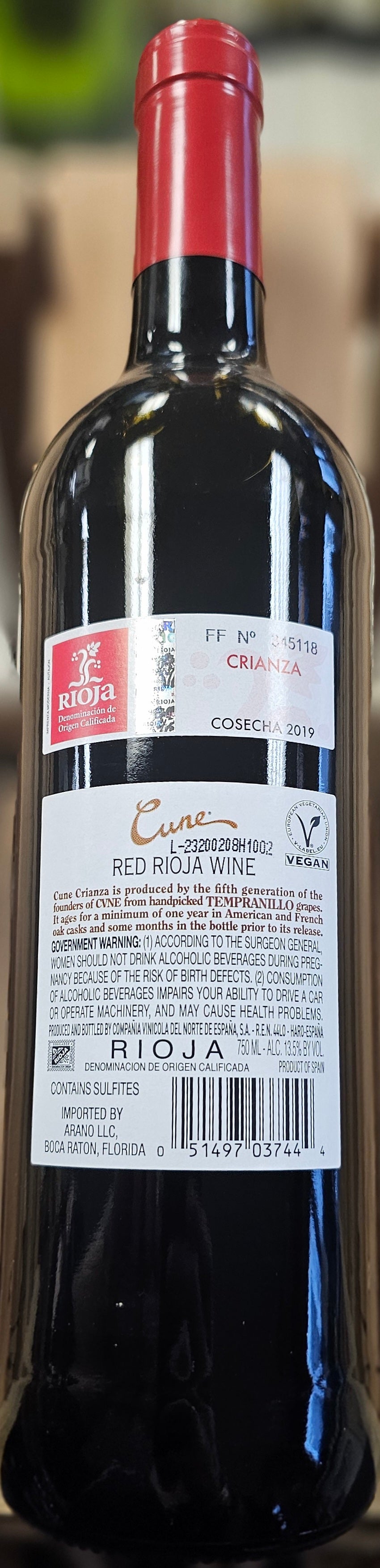 Cune Crianza 750ml 2019