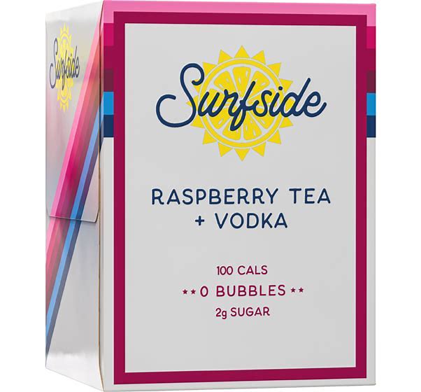 Surfside Raspberry Tea and Vodka 12oz can 4 pack